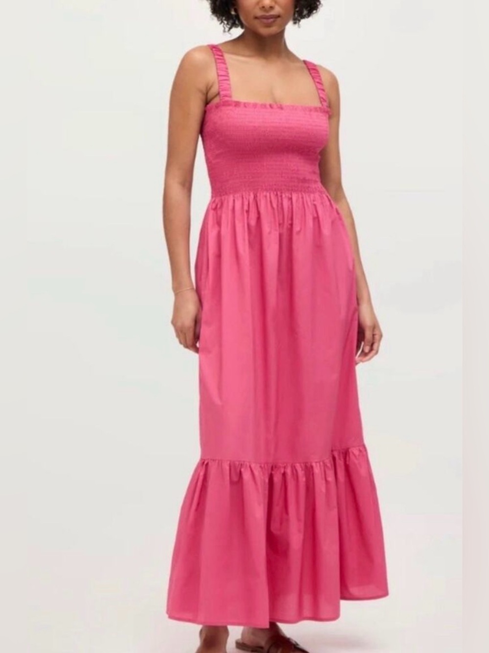 Hill House Anjuli Hot Pink Dress XXS EUC